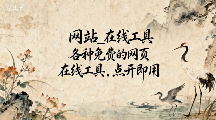 网站_在线工具 各种免费的网页在线工具，点开即用…