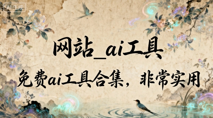 网站_ai工具 免费ai工具合集，非常实用