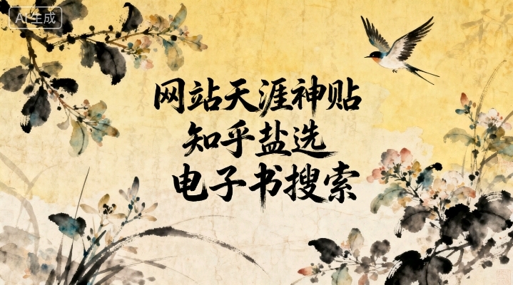 网站_天涯神贴 / 知乎盐选 / 电子书搜索…