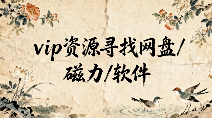 vip_资源寻找_网盘/磁力/破解软件