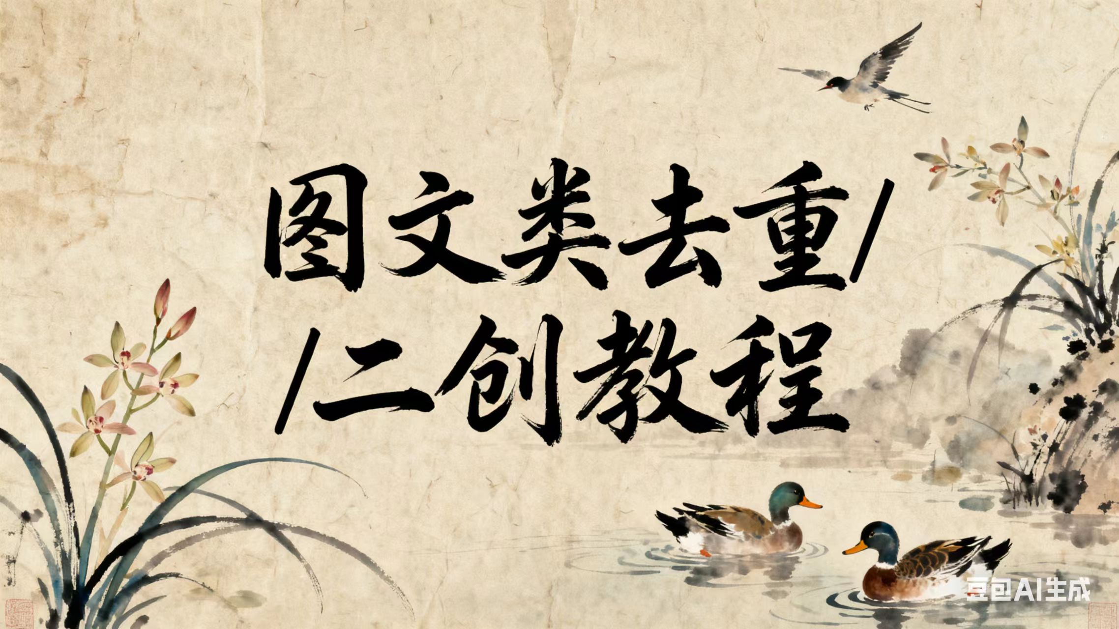 图文类去重/二创教程_基本通杀全部自媒体平台