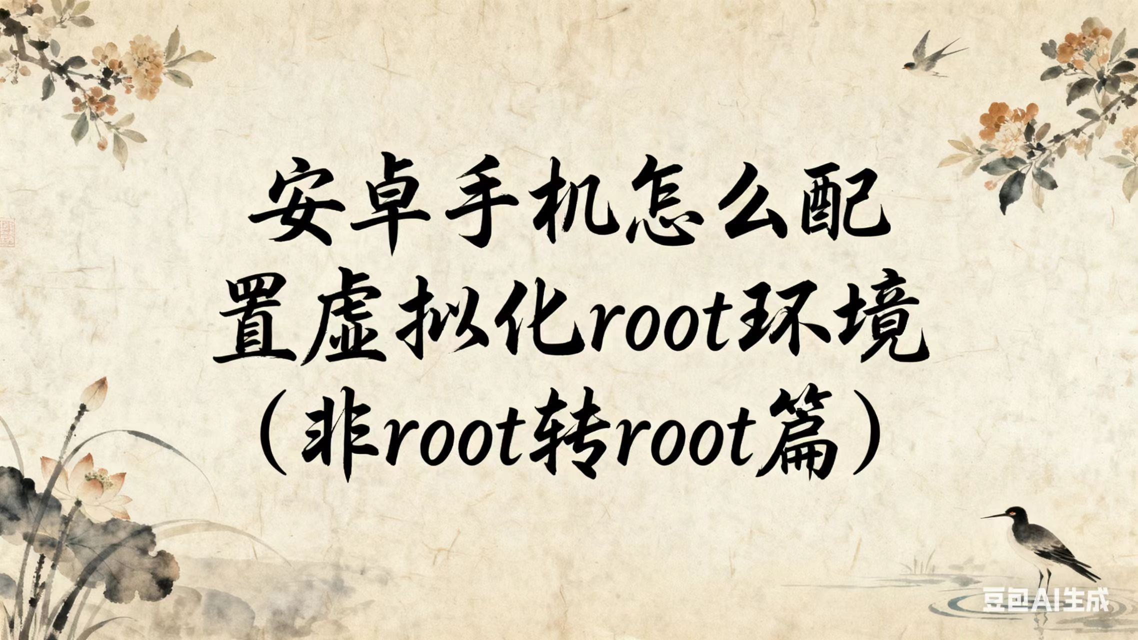 安卓手机怎么配置虚拟化root环境（非root转root篇）