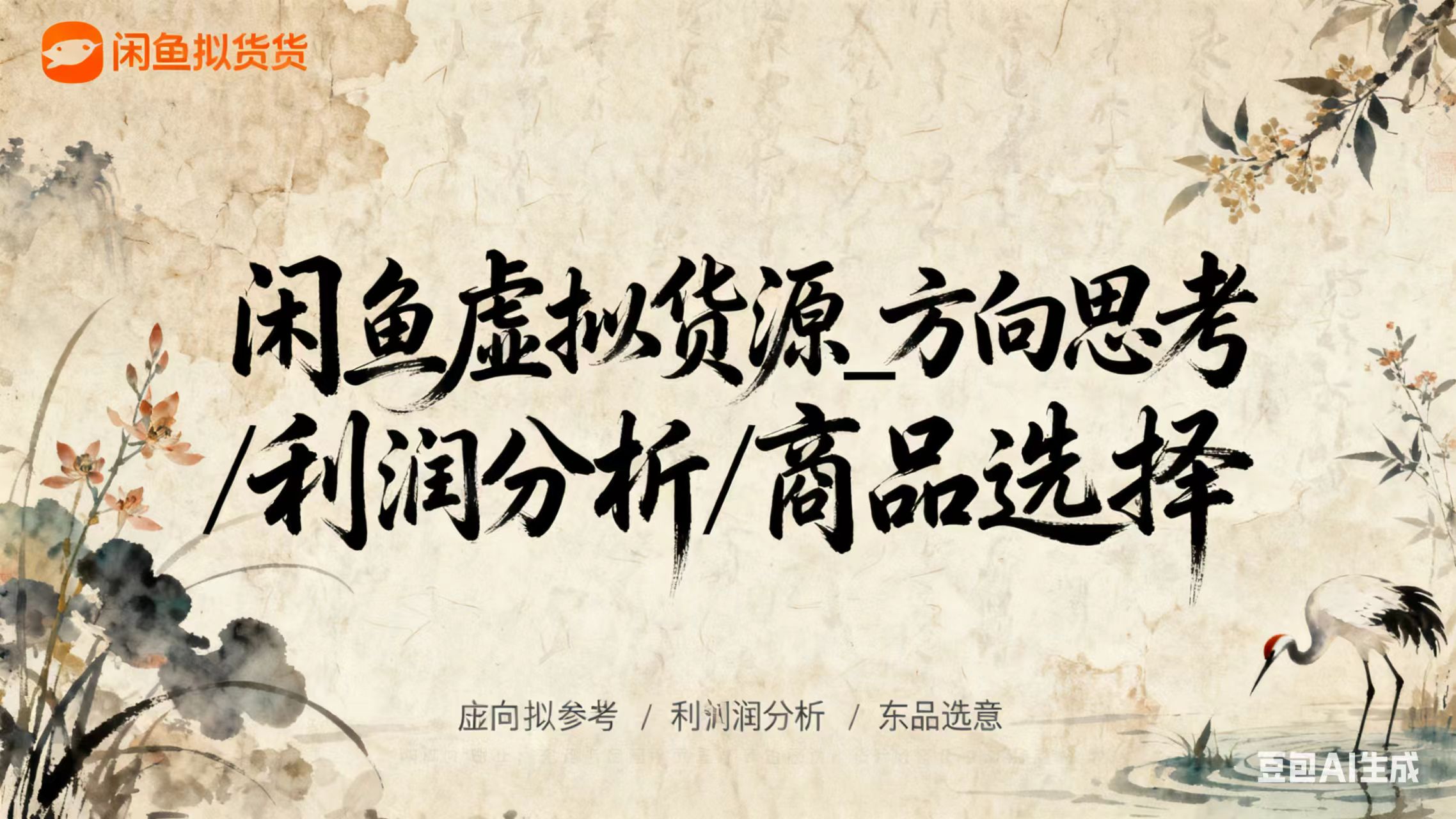 闲鱼虚拟货源_方向思考/利润分析/商品选择
