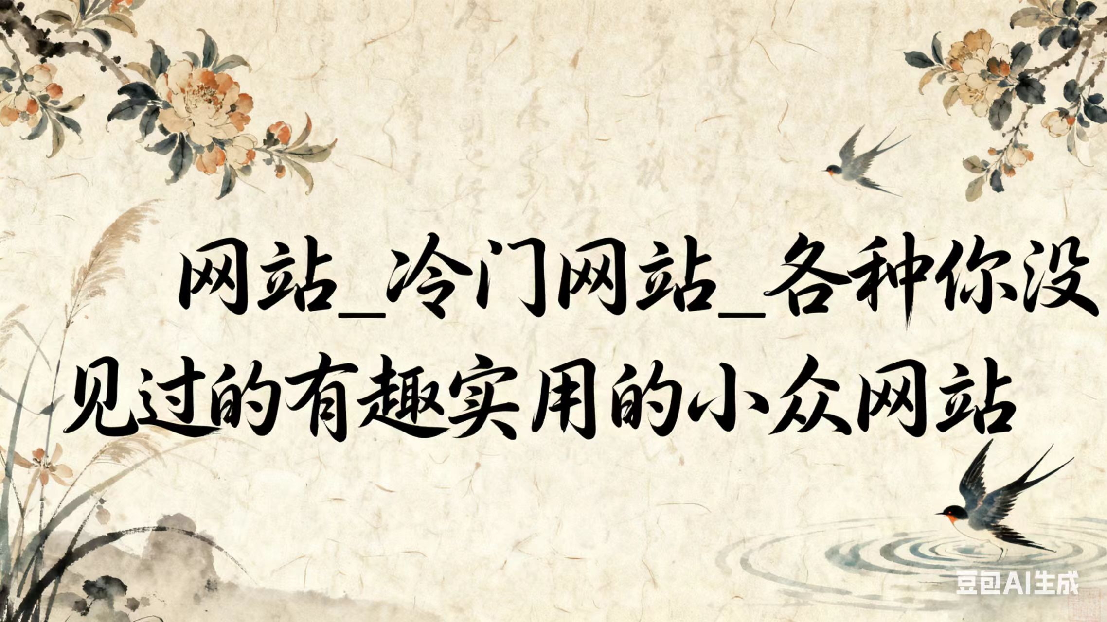 网站_冷门网站_各种你没见过的有趣实用的小众网站